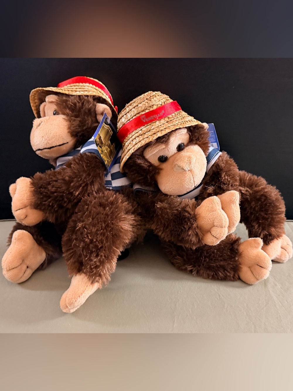 Plush Coin Bank - Vacation Monkey Stuffed Animal qty 2